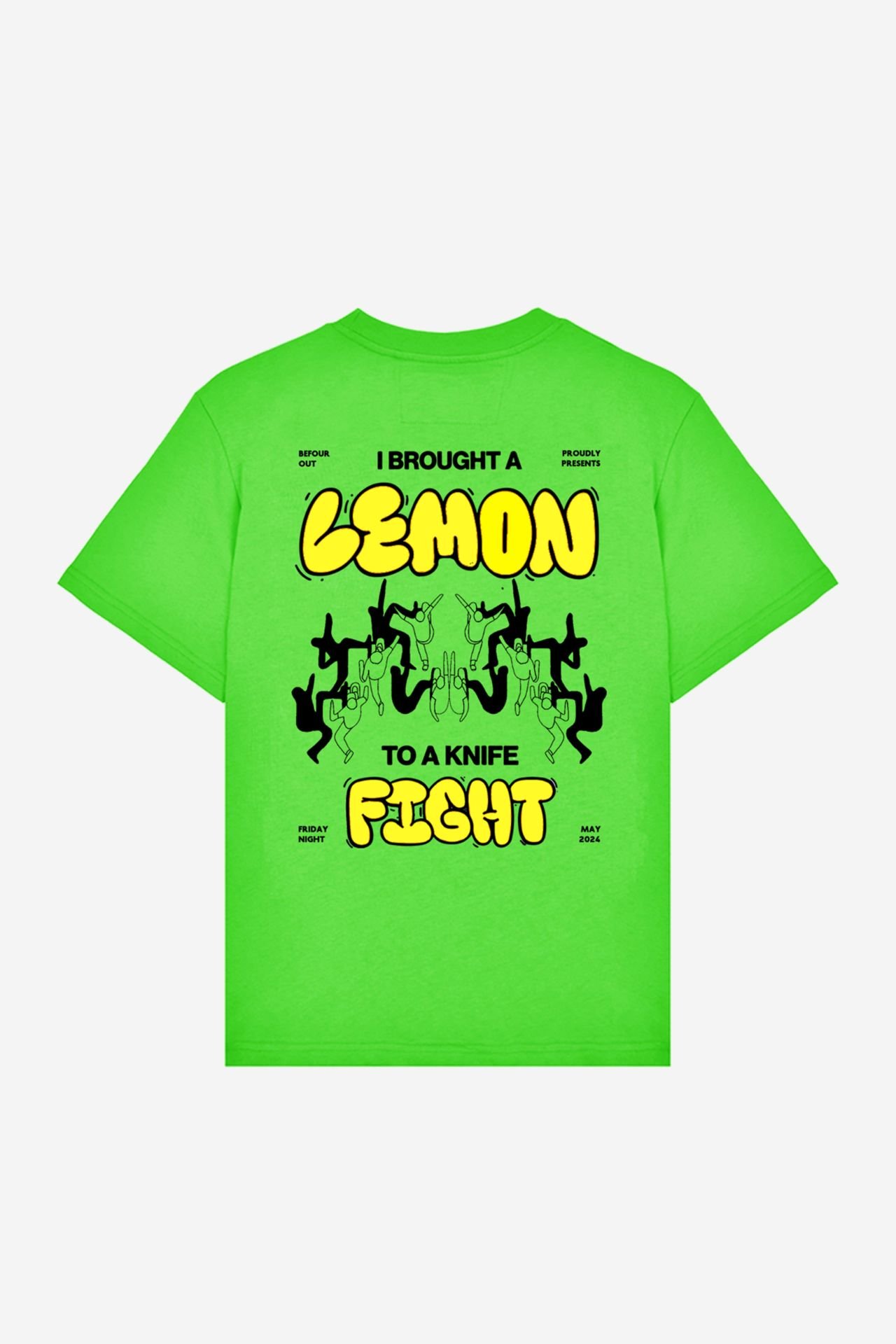 LEMON Printed Oversize Unisex Tshirt