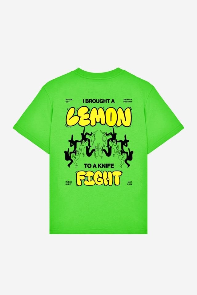 LEMON Printed Oversize Unisex Tshirt