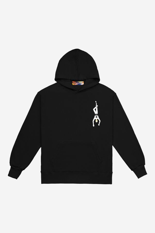SAVE ME Nakışlı Unisex Oversize Siyah Hoodie S