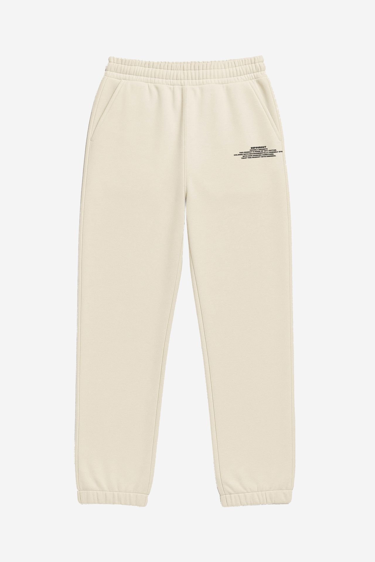 BeFourOut Printed Off White Sweatpants