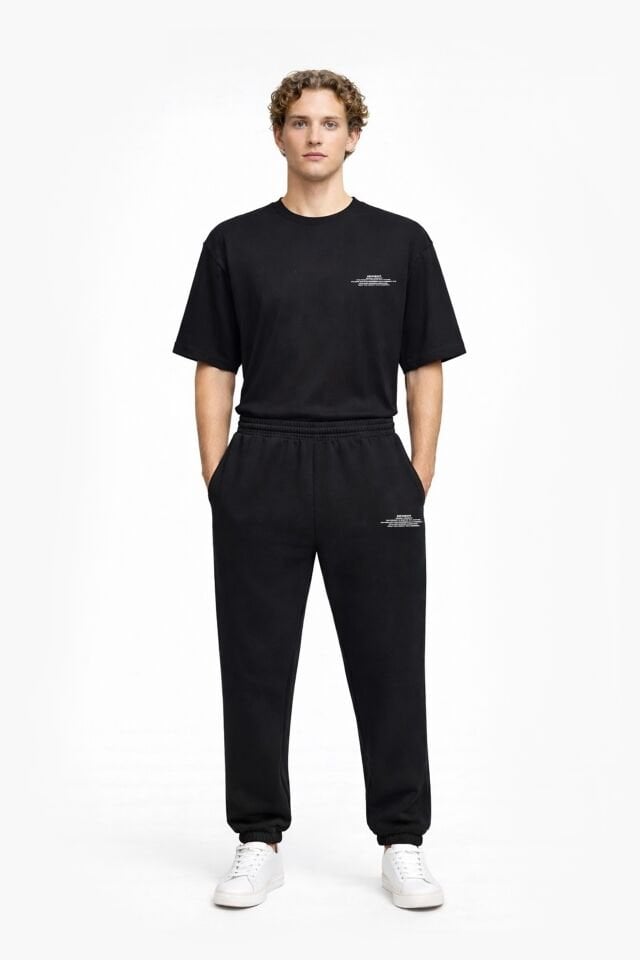 BeFourOut Printed Black Sweatpants