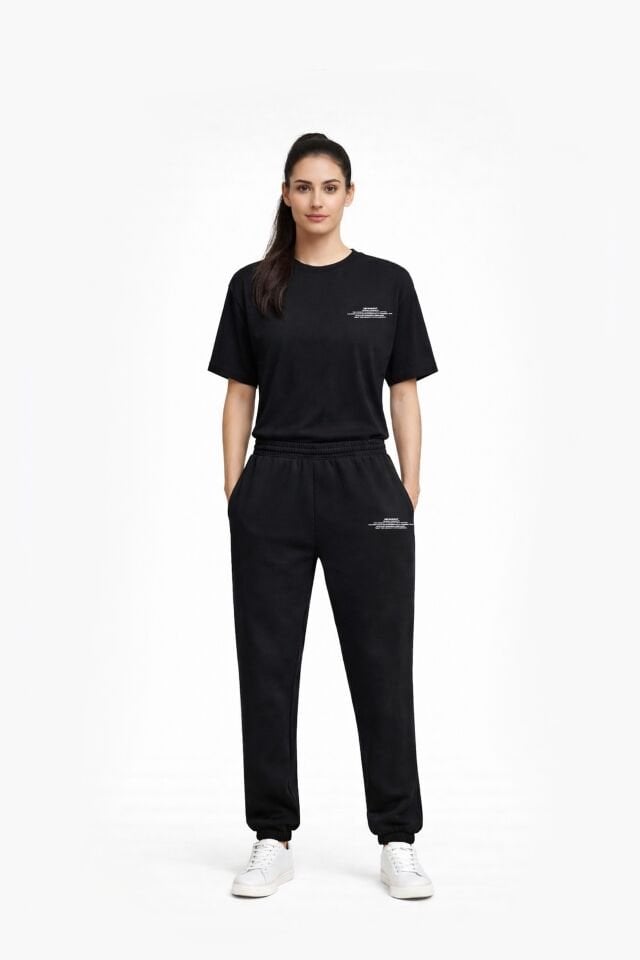 BeFourOut Printed Black Sweatpants