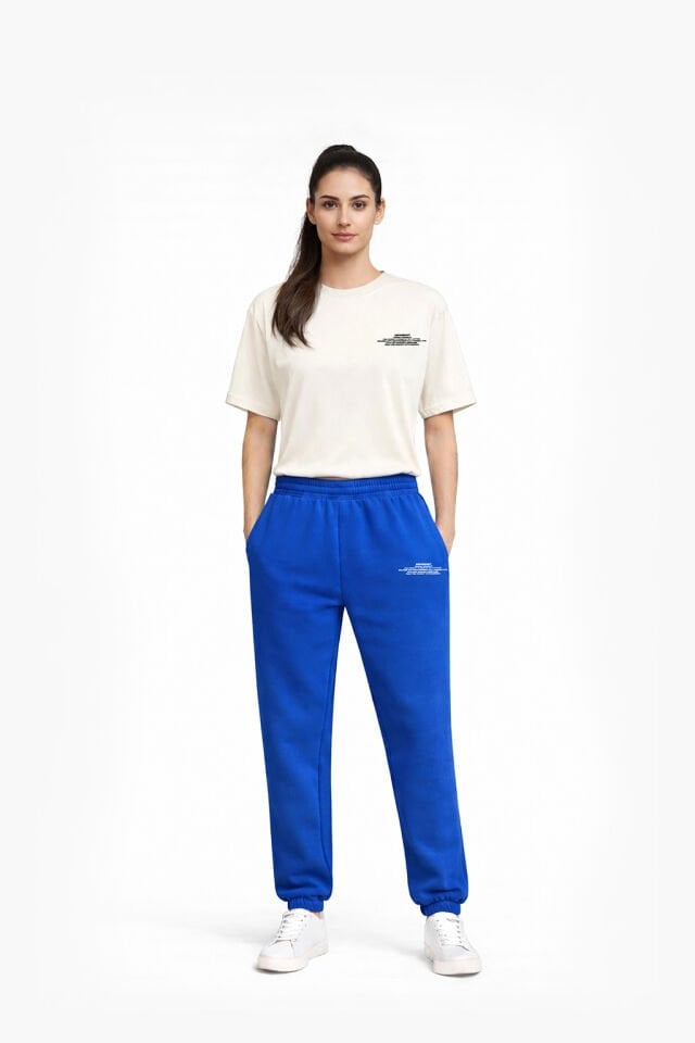 BeFourOut Printed Saxe Blue Sweatpants