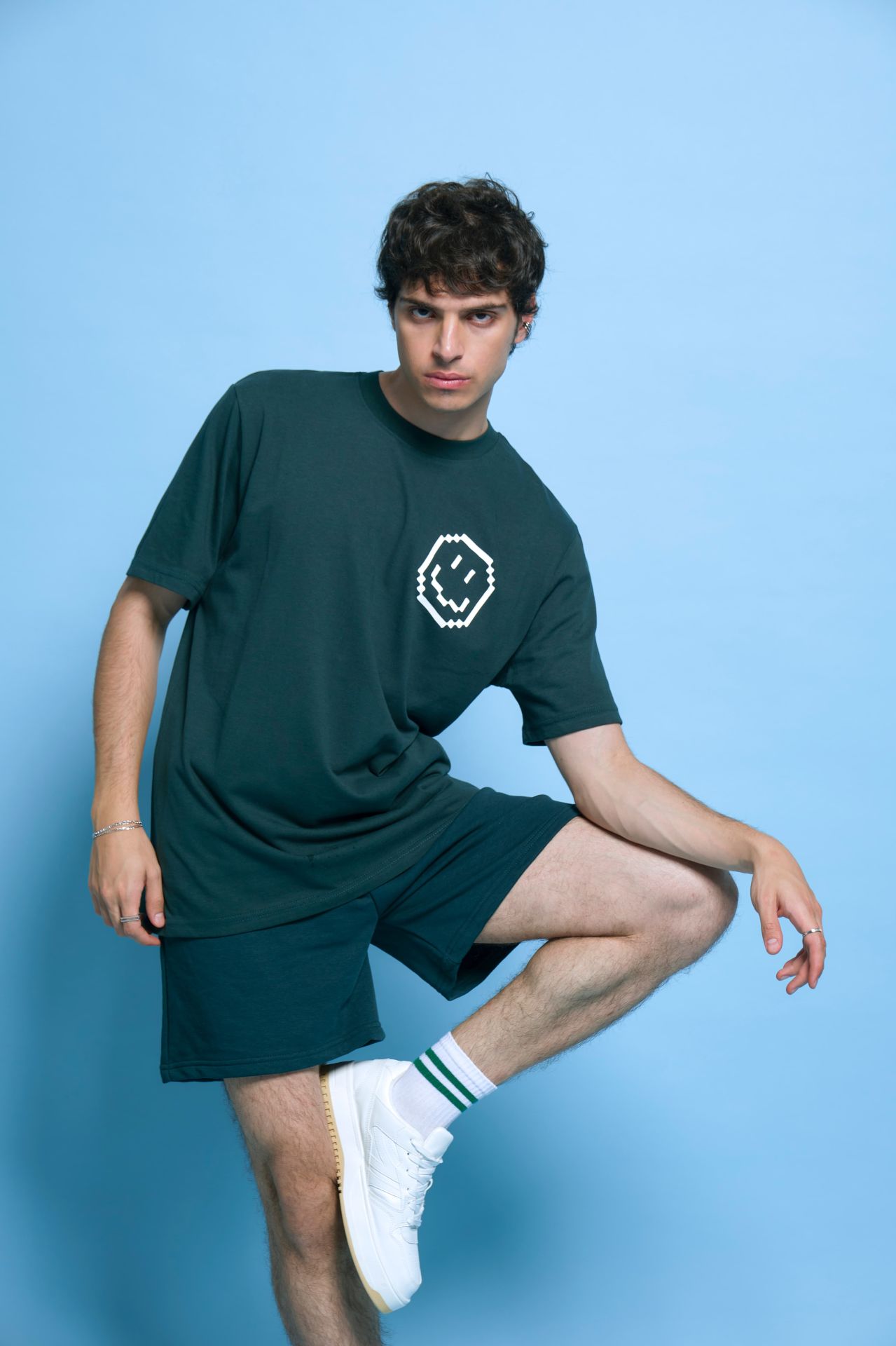 BeFourOut Print Logolu Unisex Nefti Şort XL