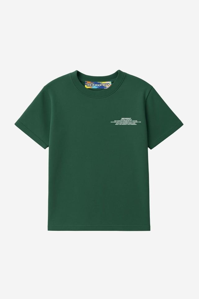 BeFourOut Print Logolu Oversize Unisex Nefti Tshirt XL