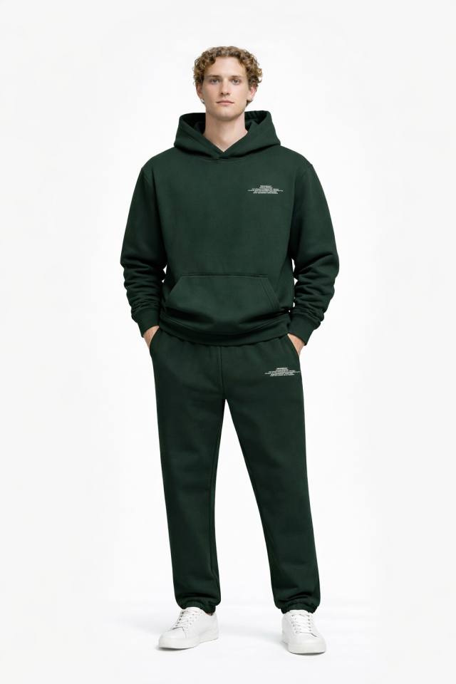 BeFourOut Print Logolu Oversize Unisex Nefti Hoodie