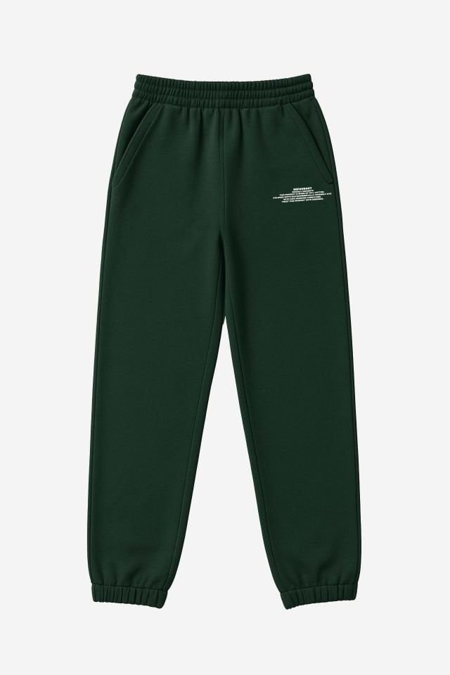 BeFourOut Print Logolu Lastikli Nefti Eşofman Altı XL