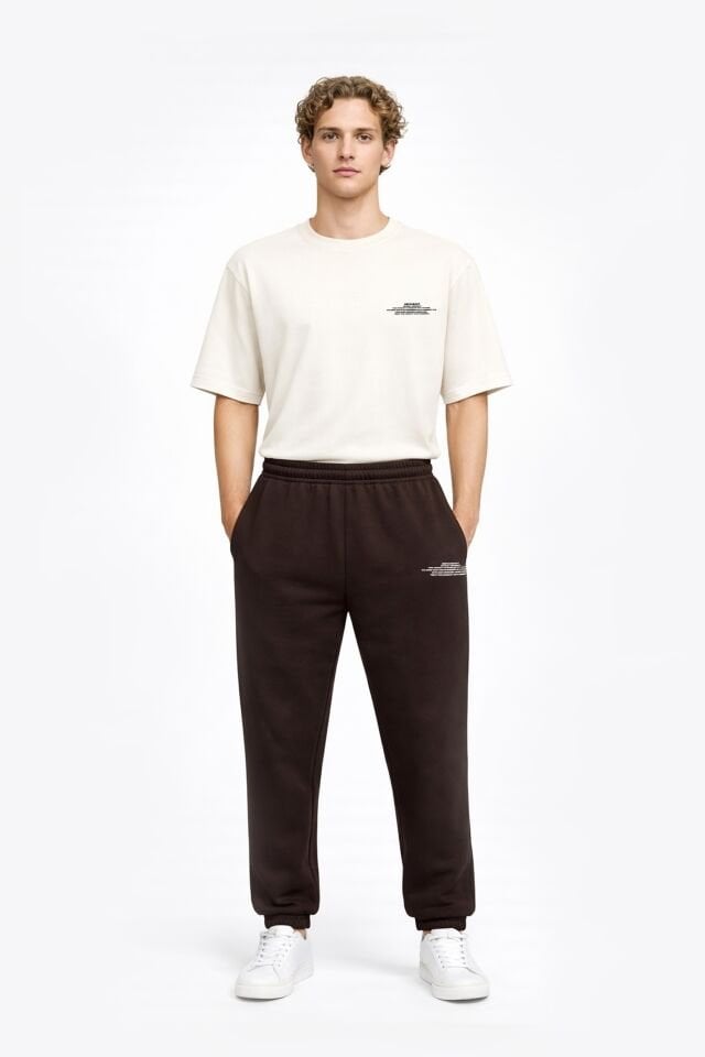 BeFourOut Printed Brown Sweatpants