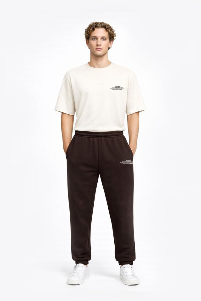 BeFourOut Printed Brown Sweatpants