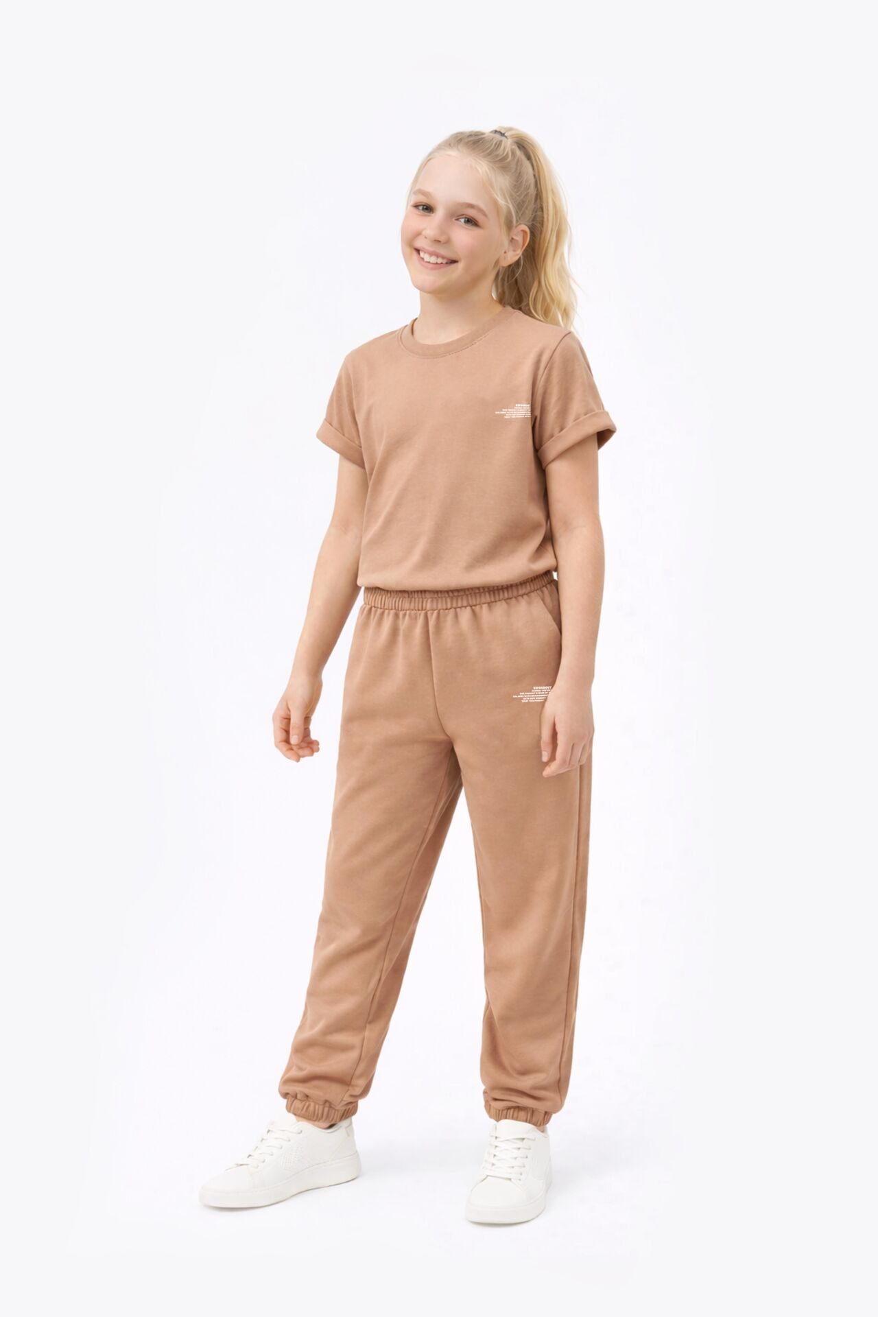 BeFourOut Printed Kids Brown Sweatpants