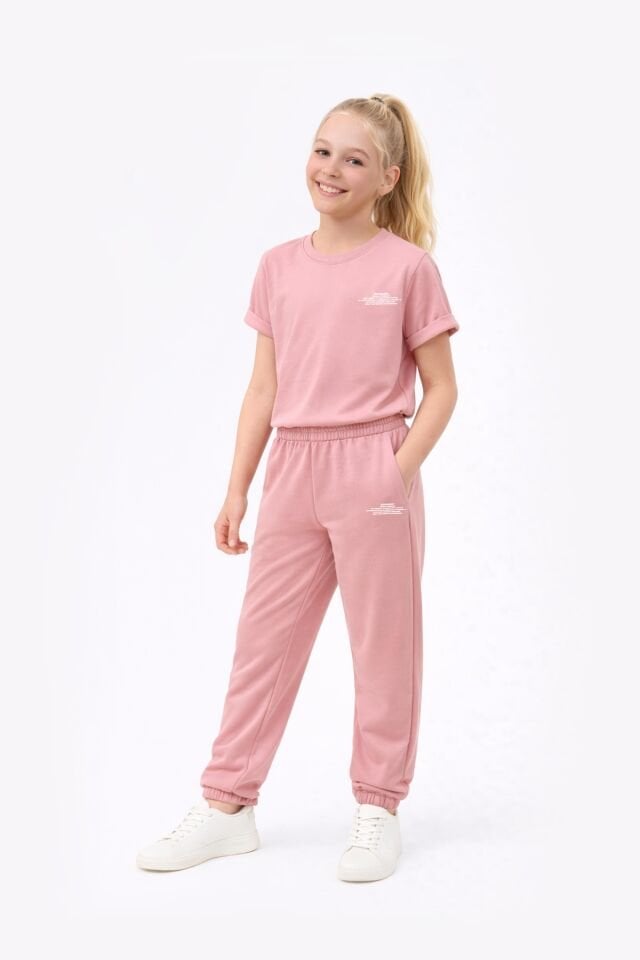 BeFourOut Printed Kids Pistachio Green Sweatpants