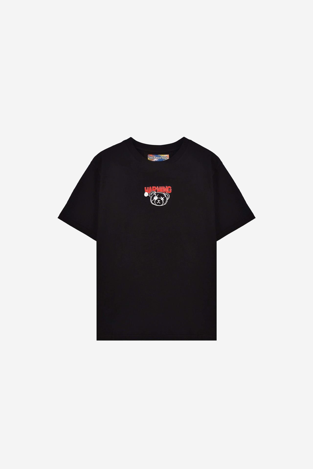 WARNING Baskılı Çocuk Siyah Tshirt 3-4 YAŞ