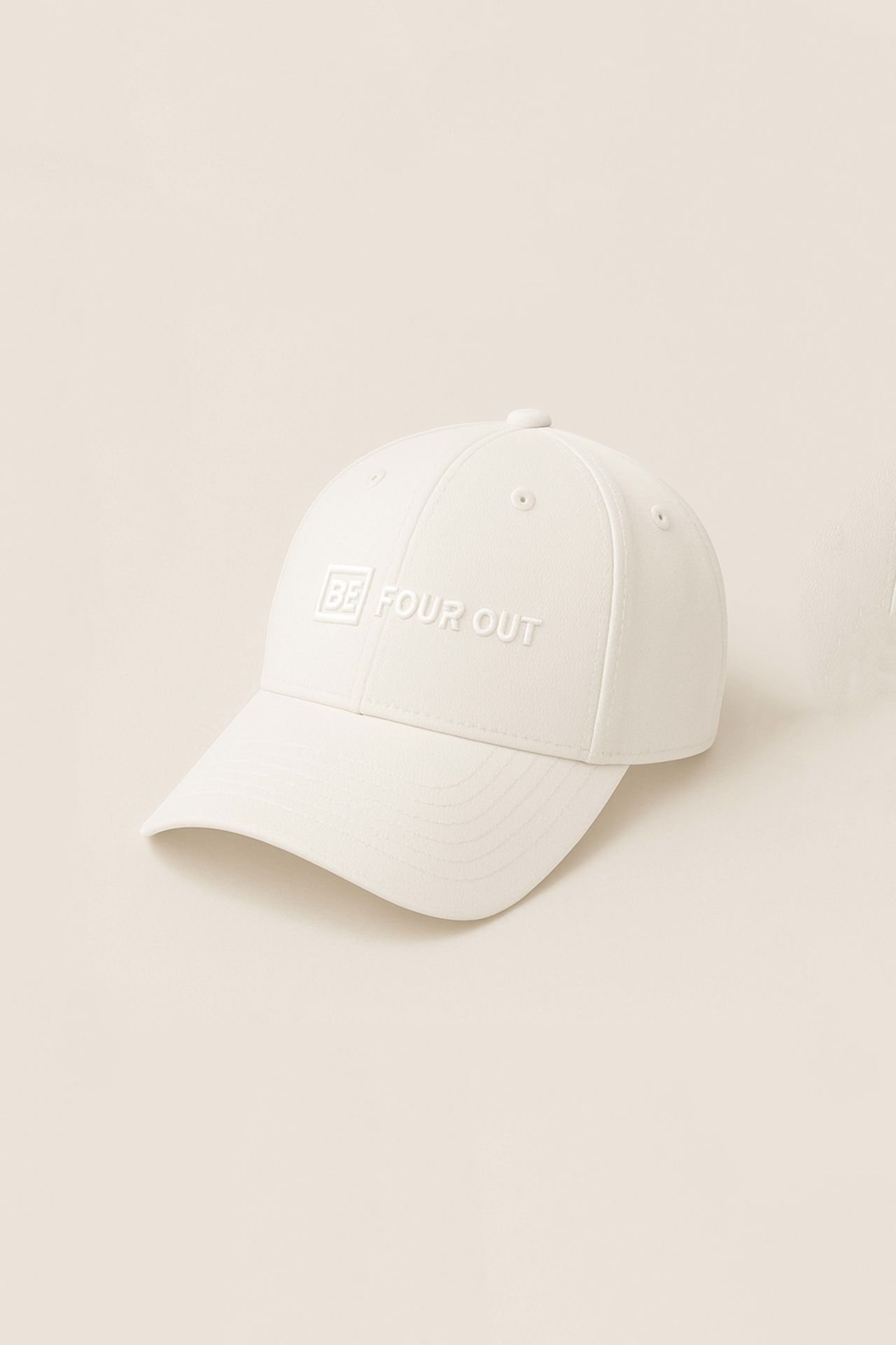 BeFourOut Logolu Ekru Şapka