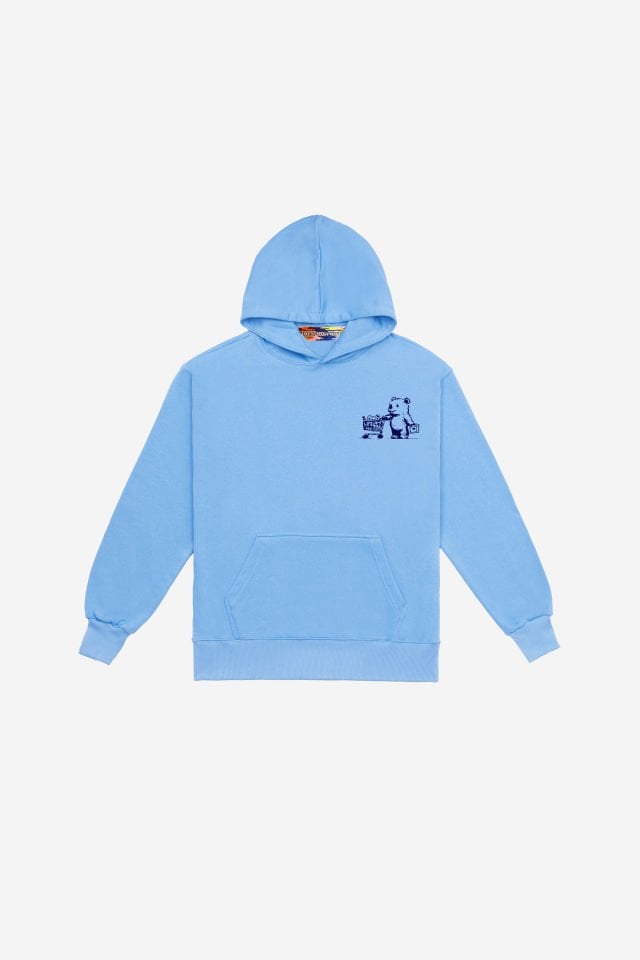 99 PROBLEMS Nakışlı Unisex Oversize Bebek Mavisi Hoodie XS