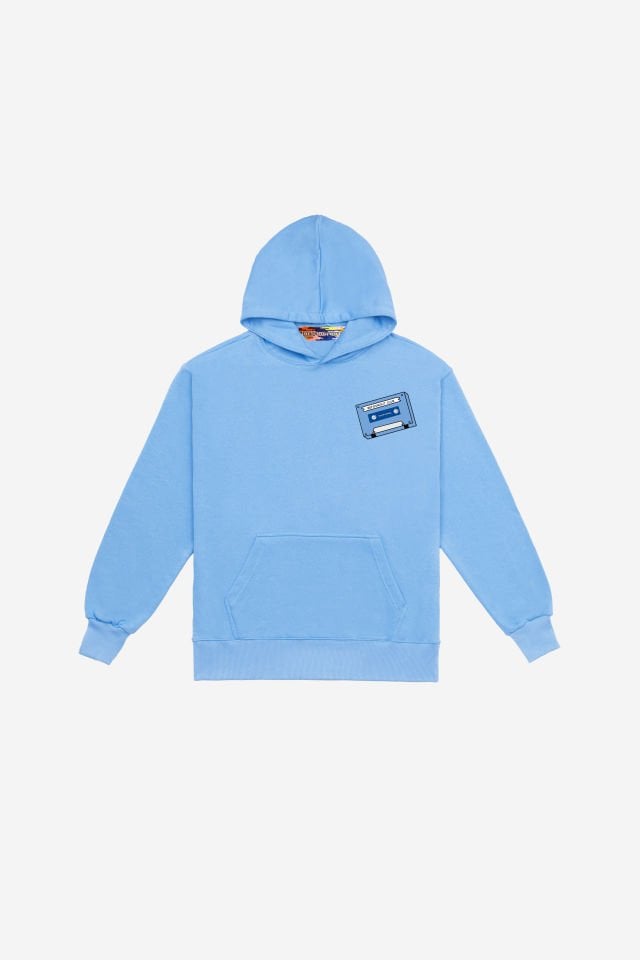 DAYDREAMING Nakışlı Unisex Oversize Bebek Mavisi Hoodie S