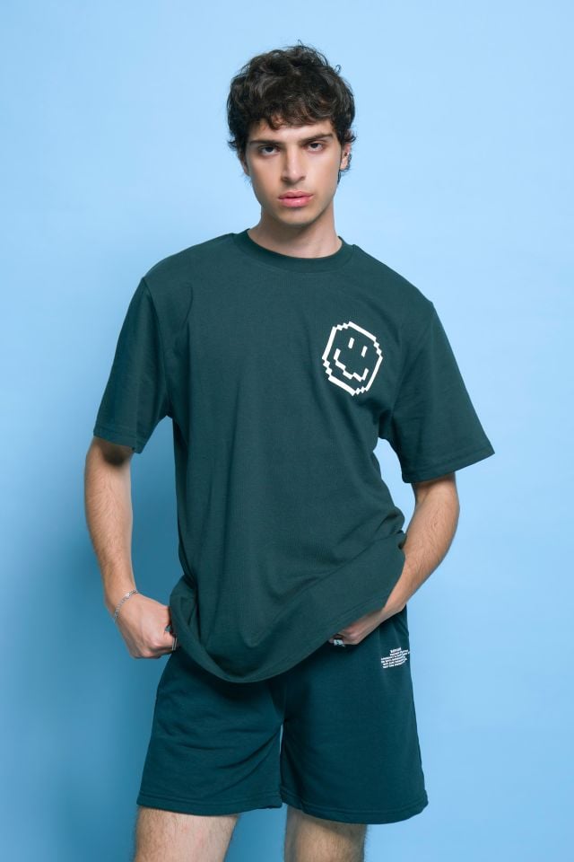 RADIATE Baskılı Oversize Unisex Nefti Tshirt XL