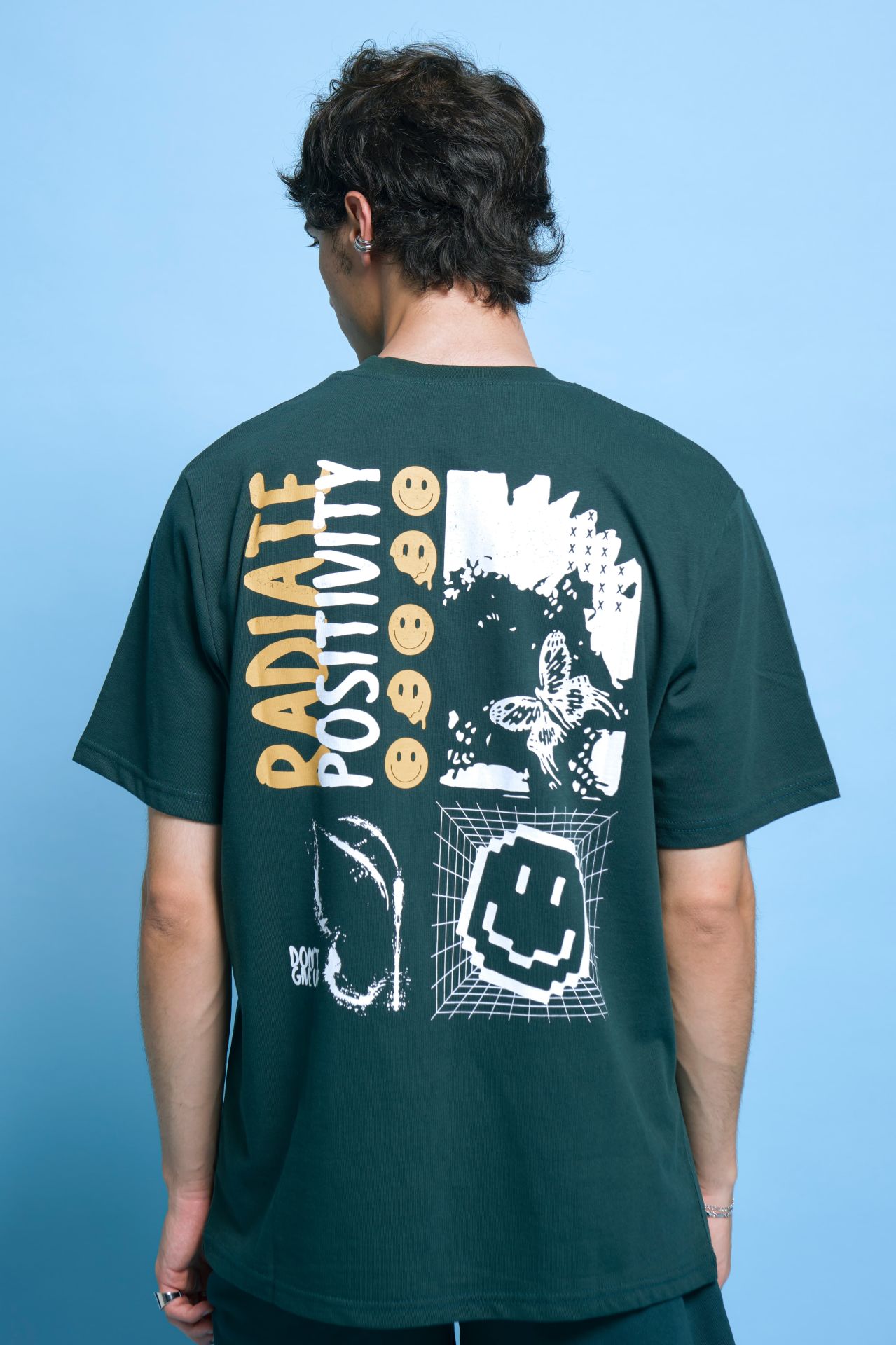 RADIATE Baskılı Oversize Unisex Nefti Tshirt XL