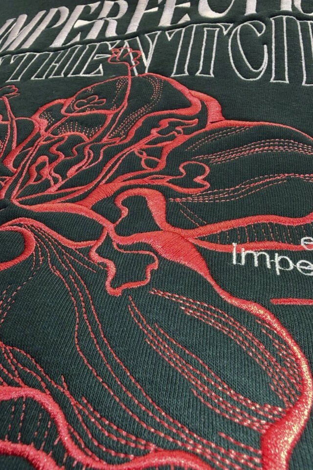 IMPERFECTION Nakış Desenli Çocuk Nefti Hoodie 11-12 YAŞ