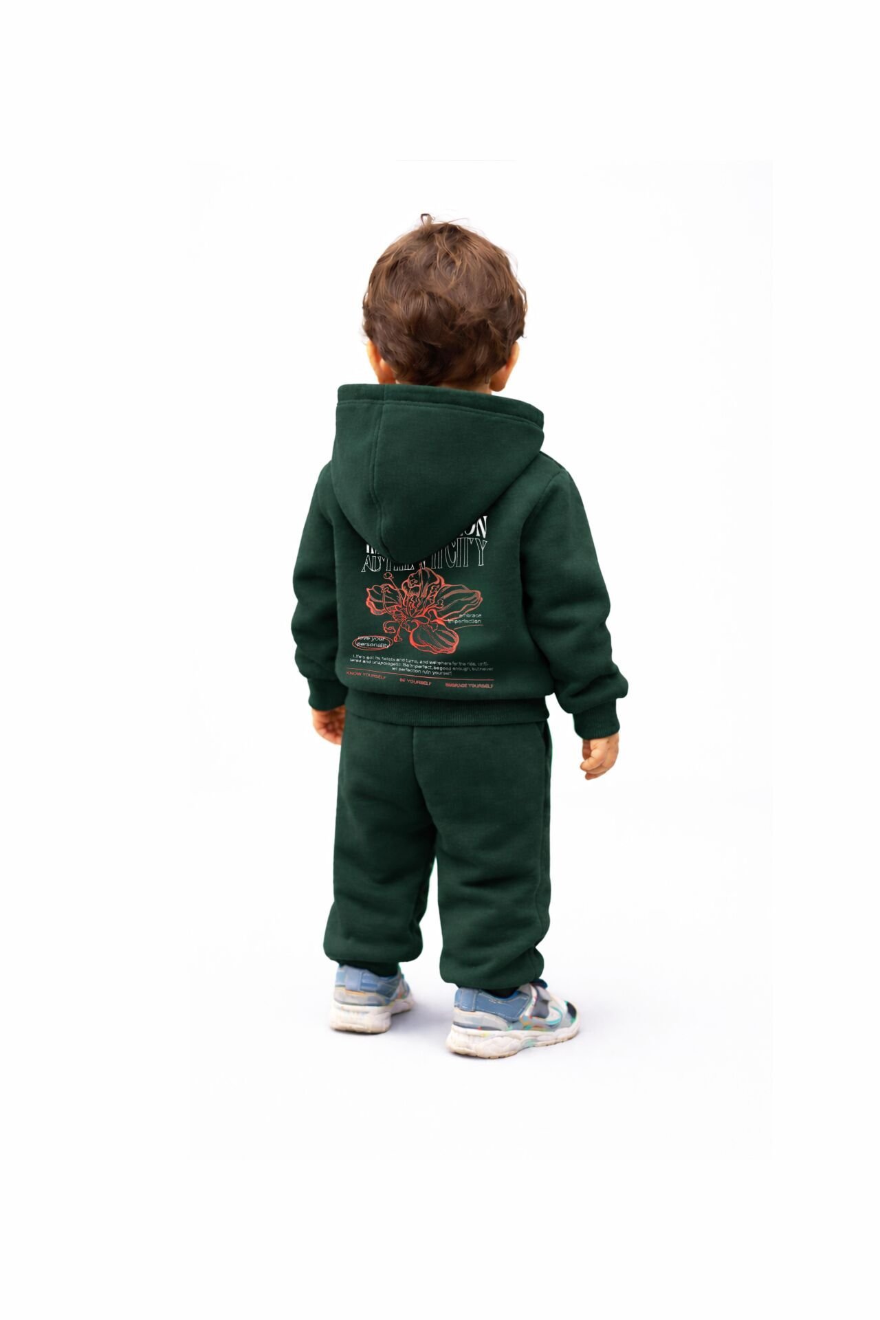 IMPERFECTION Nakış Desenli Çocuk Nefti Hoodie 11-12 YAŞ